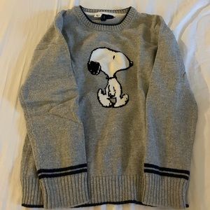 Janie and Jack x Snoopy Peanuts intarsia crew neck sweater size 7